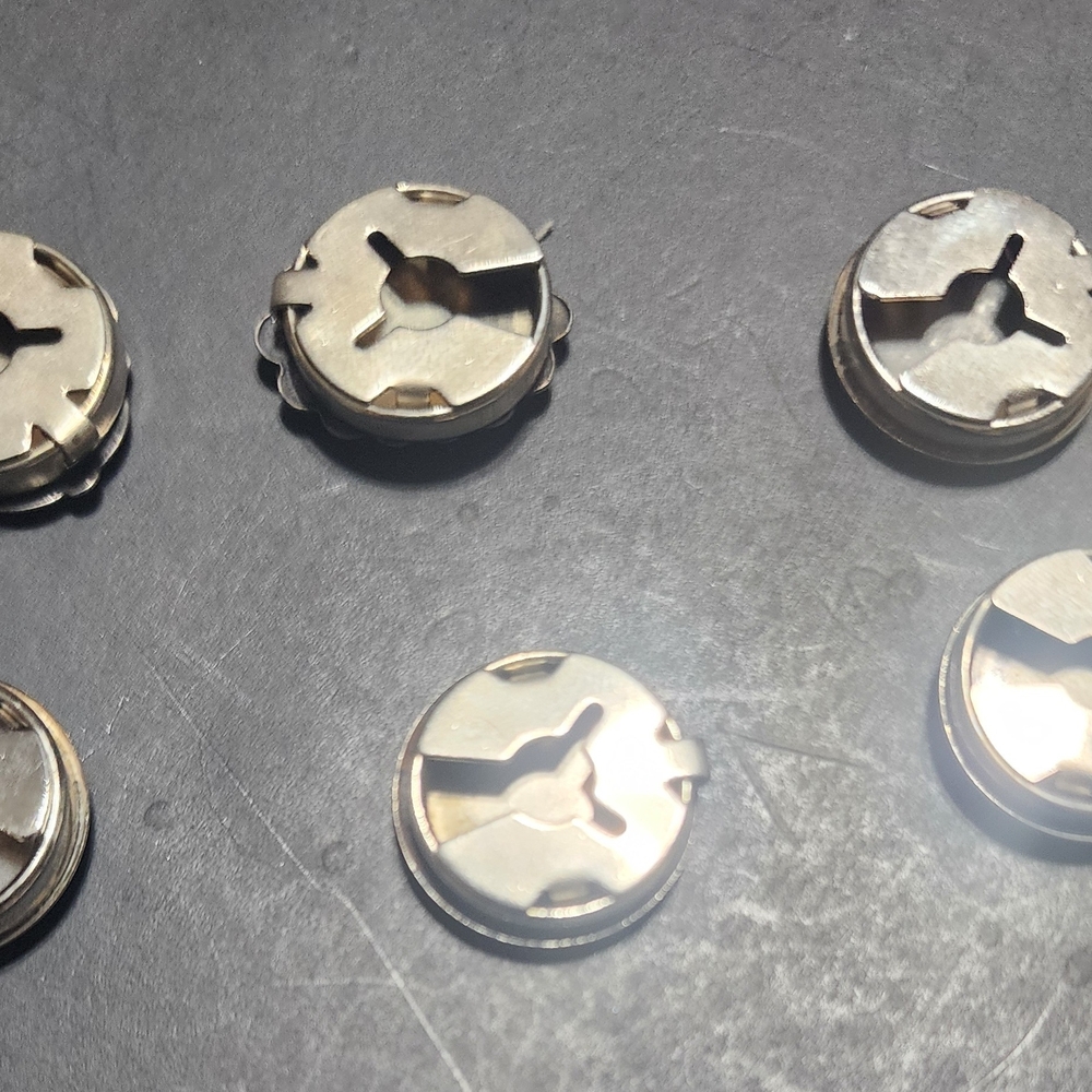 Vintage Silver Button Covers - image 2